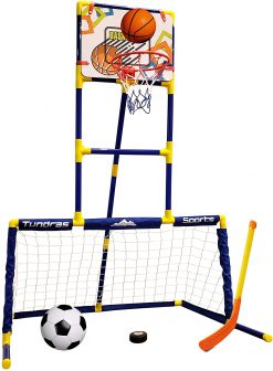 Kids Toy Basketball, Hockey, Soccer, Sports Station